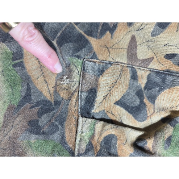 Vintage  Camo Double Knee Cargo Pants Men's 34x36 Hunting USA Made Adjustable - Picture 13 of 13